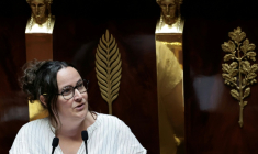 La députée LFI Elise Leboucher à l'Assemblée nationale, le 15 juillet 2026 à Paris ( AFP / STEPHANE DE SAKUTIN )