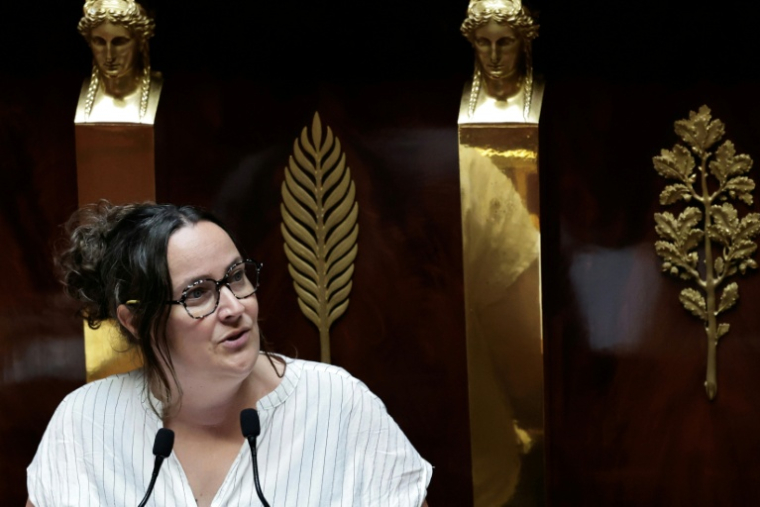 La députée LFI Elise Leboucher à l'Assemblée nationale, le 15 juillet 2026 à Paris ( AFP / STEPHANE DE SAKUTIN )