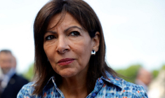 Anne Hidalgo à Paris, le 14 juillet 2022. ( POOL / SARAH MEYSSONNIER )