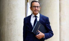 Le ministre français de l'Intérieur Bruno Retailleau au Palais de l'Élysée à Paris,