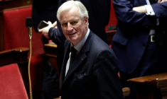 L'ancien Premier ministre et député LR, Michel Barnier à l'Assemblée nationale, à Paris, le 18 février 2026 ( AFP / STEPHANE DE SAKUTIN )