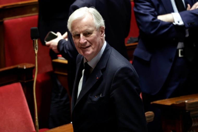 L'ancien Premier ministre et député LR, Michel Barnier à l'Assemblée nationale, à Paris, le 18 février 2026 ( AFP / STEPHANE DE SAKUTIN )