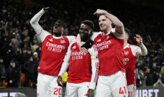 L’explosion de joie des joueurs d’Arsenal après le nul de Manchester City