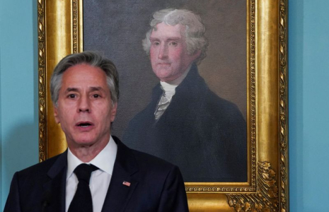 Le secrétaire d'État américain Antony Blinken à Washington, aux États-Unis