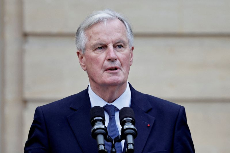 Le nouveau Premier ministre français, Michel Barnier, à Paris