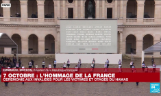 Replay : discours d'Emmanuel Macron lors de la cérémonie nationale aux victimes des attaques du 7 octobre en Israël