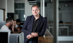 Antoine Jouteau, ancien patron du groupe Leboncoin, dans le quartier général du site en 2018.(Photo by THOMAS PADILLA / Leboncoin) ( Leboncoin / THOMAS PADILLA )