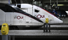 SNCF Voyageurs a annulé 1 TGV sur 2 en moyenne ( AFP / STEPHANE DE SAKUTIN )