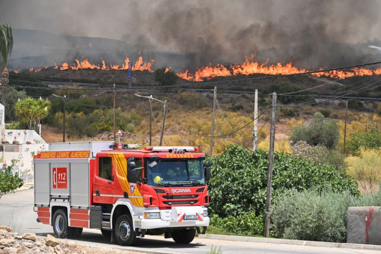 Incendie de forêt à Almería