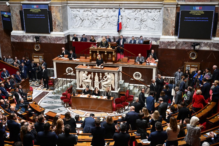 Les députés ont adopté l'article premier de la réforme des retraites vendredi, à 181 voix contre 163. ( AFP / EMMANUEL DUNAND )