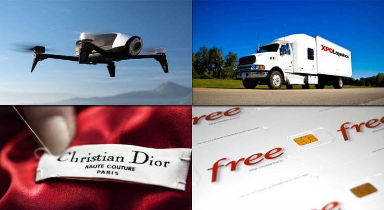 Parrot, Christian Dior, XPO Logistics et Iliad sont des entreprises susceptibles d'être retirées de la Bourse par leur premier actionnaire. (© DR)