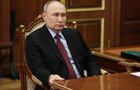 Vladimir Poutine à Moscou le 11 mars 2024. ( POOL / MIKHAIL METZEL )