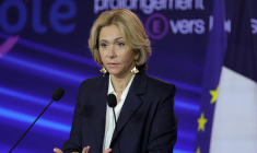 Valérie Pécresse, présidente de la Région Ile-de-France, à Paris le 3 mai 2024. ( AFP / THOMAS SAMSON )