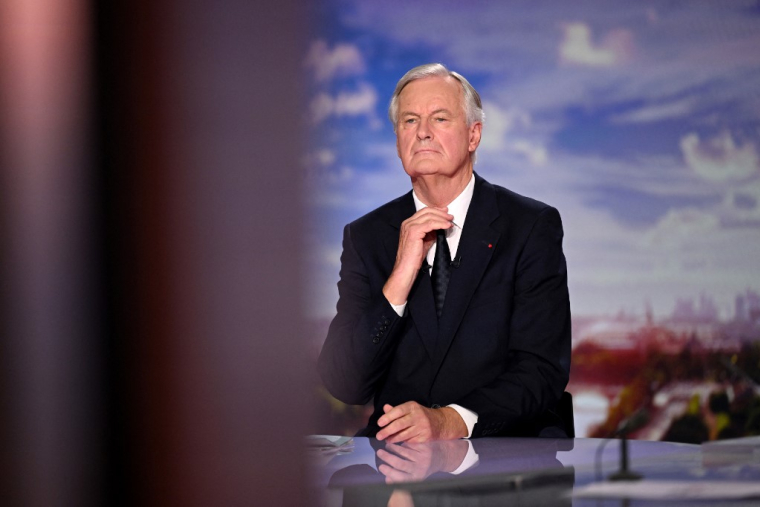 Michel Barnier à Paris, le 22 septembre 2024. ( POOL / JULIE SEBADELHA )