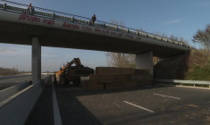 Dermatose: des agriculteurs bloquent l'A61 près de Toulouse