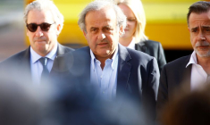 Michel Platini devant le Tribunal pénal fédéral suisse à Bellinzone