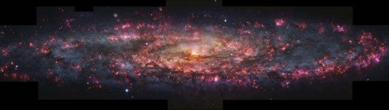 Une image en milliers de couleurs de la galaxie du Sculpteur, fournie par l'ESO le 18 juin 2025 ( European Southern Observatory / Handout )
