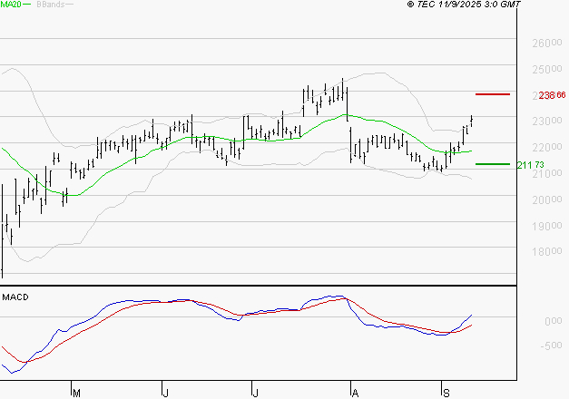 SCHNEIDER ELECTRIC SA : Le mouvement reste haussier