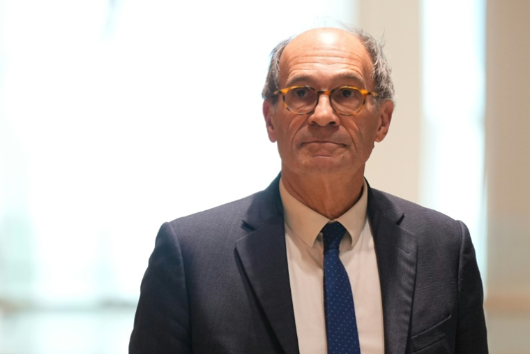 L'ancien ministre Eric Woerth le 6 janvier 2025, à Paris ( AFP / Dimitar DILKOFF )