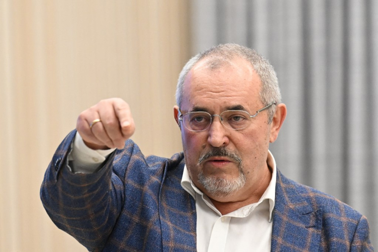 Boris Nadejdine à Moscou, en Russie, le 8 février 2024. ( AFP / NATALIA KOLESNIKOVA )