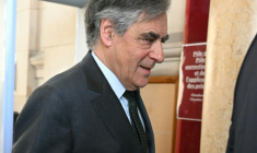 L'ex-Premier ministre François Fillon, le 29 avril 2025 au Palais de justice de Paris ( AFP / Bertrand GUAY )
