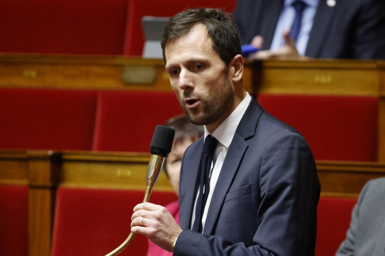 Mathieu Lefèvre à Paris, le 22 octobre 2024. ( AFP / LUDOVIC MARIN )