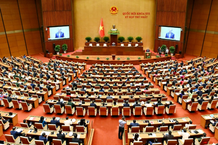 L'Assemblée nationale vietnamienne en session à Hanoï, le 6 avril 2026 ( AFP / -STR )