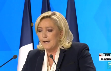 Battue, Le Pen revendique la "victoire" des idées et se tourne vers les législatives