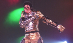 Michael Jackson au Parc des Princes en juin 1997 ( AFP / JOEL SAGET )
