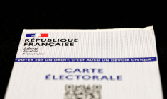 Une carte d'électeur française