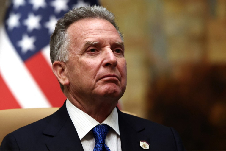 Steve Witkoff, envoyé américain pour le Moyen-Orient, à Riyad, le 18 février 2025 ( POOL / EVELYN HOCKSTEIN )