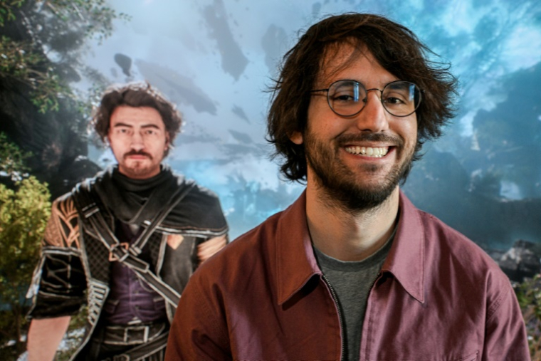 Guillaume Broche, directeur créatif et cofondateur du studio Sandfall Interactive, le 10 avril 2025 à Montpellier, dans l'Hérault ( AFP / GABRIEL BOUYS )