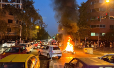 Photo d'archives : Manifestation sur la mort de Mahsa Amini, à Téhéran