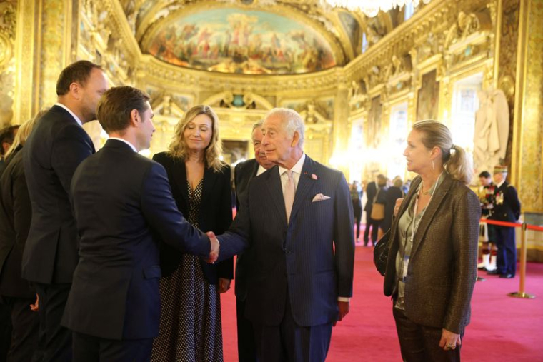 Photo du roi Charles III lors de sa visite en France