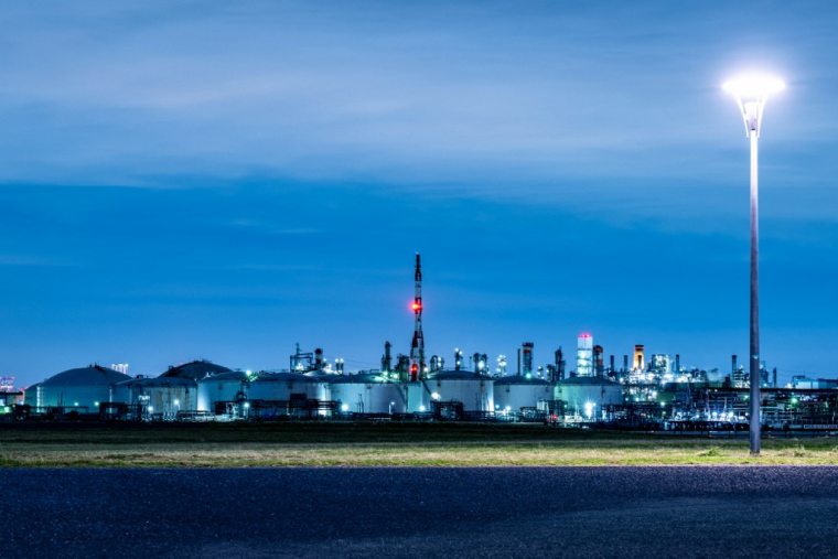 La zone industrielle de Keihin Industrial à Kawasaki, au sud de Tokyo, le 26 mai 2025. ( AFP / PHILIP FONG )
