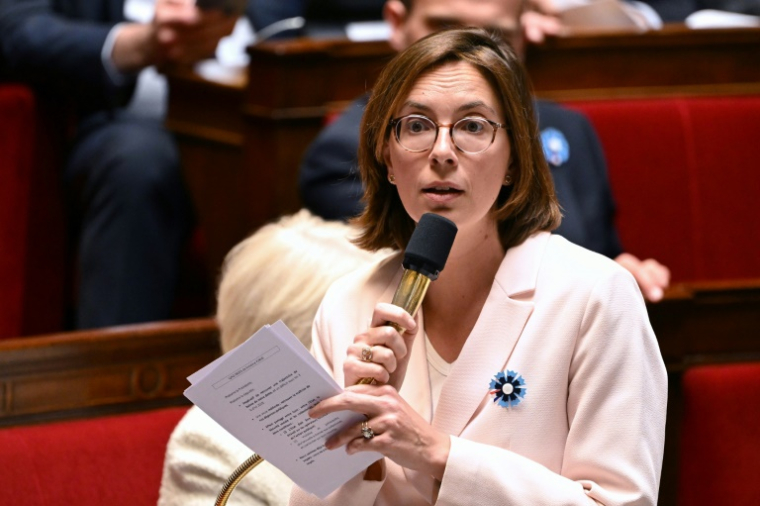 La ministre des Comptes publics Amélie de Montchalin le 6 mai 2025 à l'Assemblée nationale à Paris ( AFP / Bertrand GUAY )