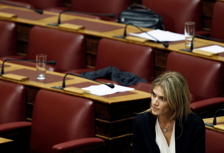 Photo d'archives de la députée Eva Kaili au Parlement d'Athènes