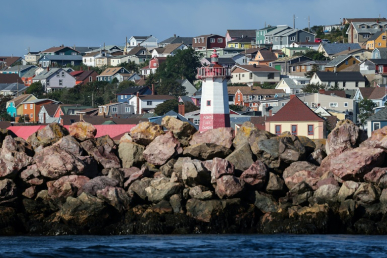 Vue sur la ville de Saint-Pierre, dans l'archipel français de Saint-Pierre-et-Miquelon (situé dans l'Atlantique Nord), le 19 septembre 2026 ( AFP / Ludovic MARIN )