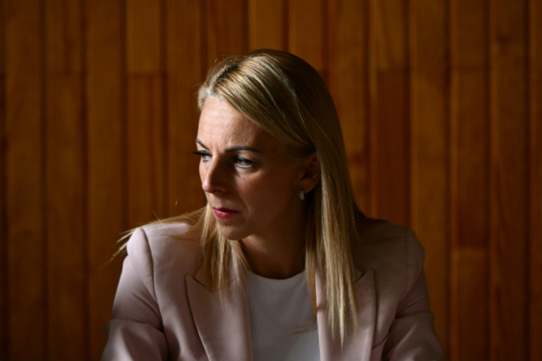 La députée RN Edwige Diaz au Porge en Gironde le 17 septembre 2026 ( AFP / Philippe LOPEZ )