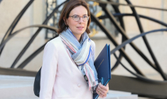 Amélie de Montchalin à Paris, le 9 avril 2025. ( AFP / ALAIN JOCARD )