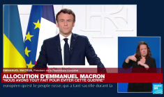 REPLAY - Allocution d'Emmanuel Macron sur la guerre en Ukraine