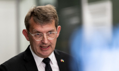 Le ministre danois de la Défense, Troels Lund Poulsen, à Copenhague, le 17 septembre 2025 ( Ritzau Scanpix / EMIL NICOLAI HELMS )