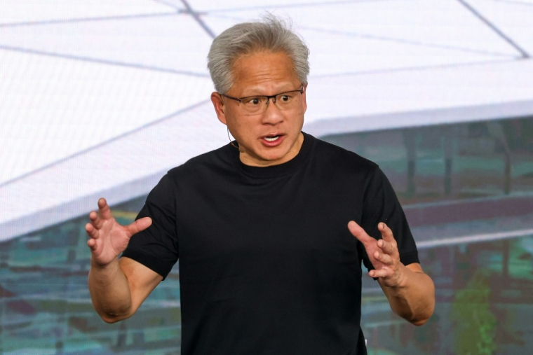 Jensen Huang, patron de Nvidia, à Taipei le 27 mai 2026. ( AFP / I-Hwa Cheng )