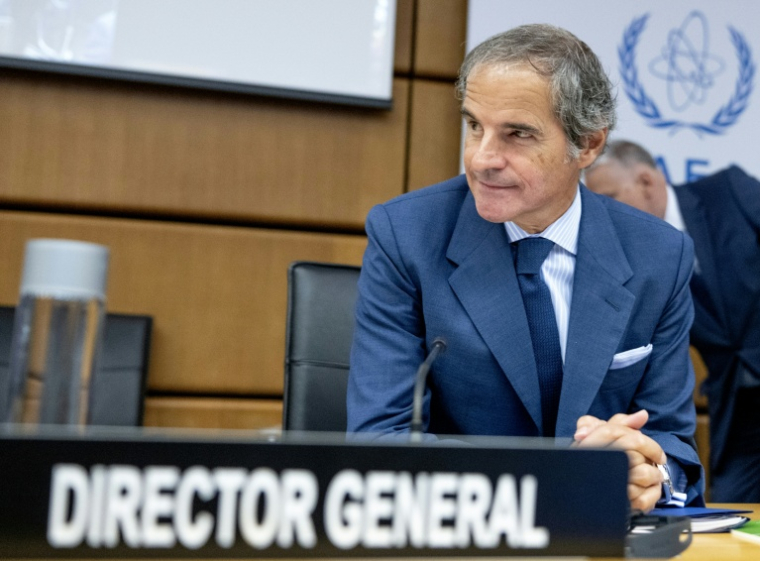 Le directeur général de l'Agence internationale de l'énergie atomique (AIEA), Rafael Grossi, lors d'une conférence de presse au siège de l'organisation, à Vienne, le 7 septembre 2026 ( AFP / Joe Klamar )
