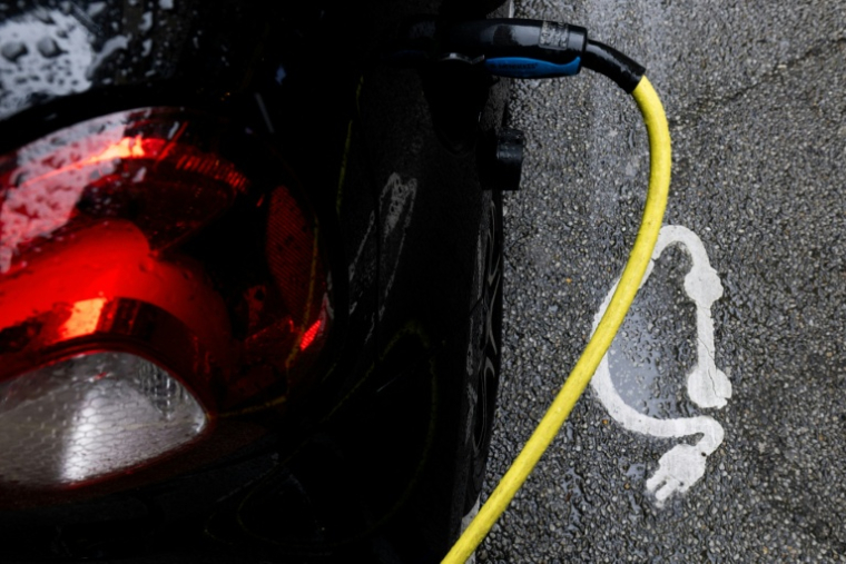 La région Centre-Val de Loire accélère le déploiement de son dispositif d'autopartage en zone rurale, alternative à moindre coût au moment où les prix des carburants s'envolent ( AFP / JOEL SAGET )