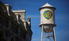 La tour à eau des studios Warner Bros en Californie, États-Unis