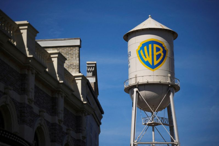 La tour à eau des studios Warner Bros en Californie, États-Unis