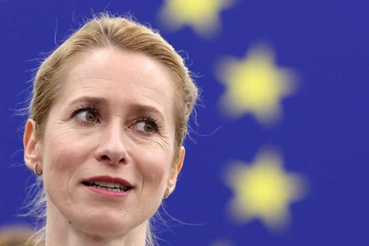 La cheffe de la diplomatie de l'Union européenne, Kaja Kallas, le 18 juin 2025 à Strasbourg ( AFP / FREDERICK FLORIN )