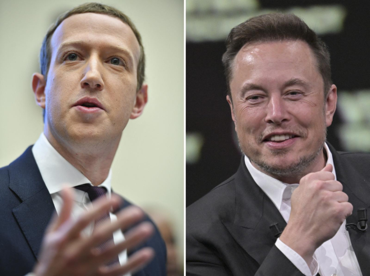La tension est encore montée entre Mark Zuckerberg et Elon Musk après l'annonce de Meta sur le lancement d'un plateforme visant à concurrencer Twitter ( AFP / MANDEL NGAN )