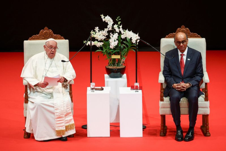 Le pape François en visite à Singapour